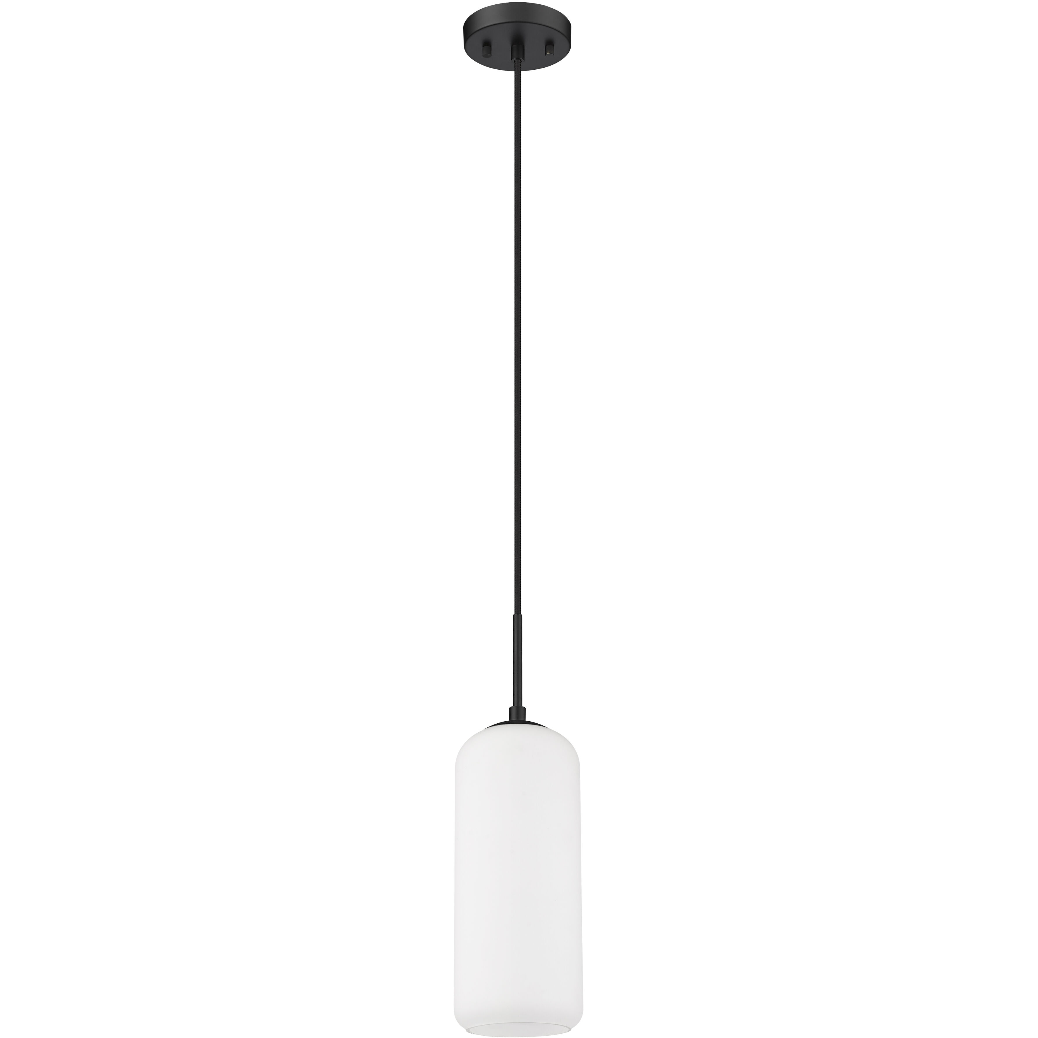 Monty 1 Light 5.25 inch Matte Black Pendant Ceiling Light