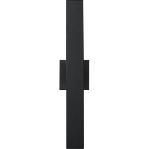 Edge LED 20.5 inch Black Outdoor Wall Light