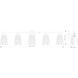 Andree 5 Light 40 inch Brushed Nickel Bathroom Vanity Wall Light