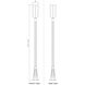 Leland LED 117.75 inch Sand Black Outdoor Post Mounted Fixture
