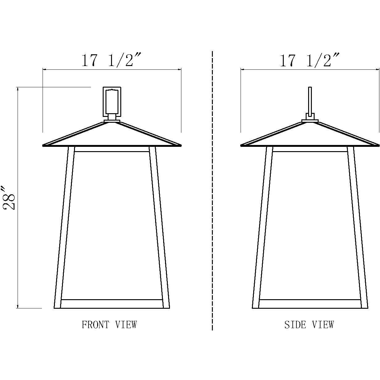 Rainer 6 Light 17.5 inch Black Outdoor Chain Mount Ceiling Fixture in G9