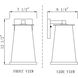 Bar Harbor 1 Light 12.5 inch Sand Black Outdoor Wall Light
