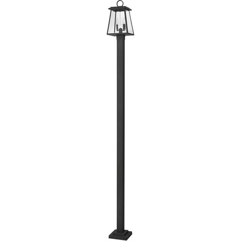 Broughton 2 Light 112.5 inch Black Outdoor Post Mounted Fixture