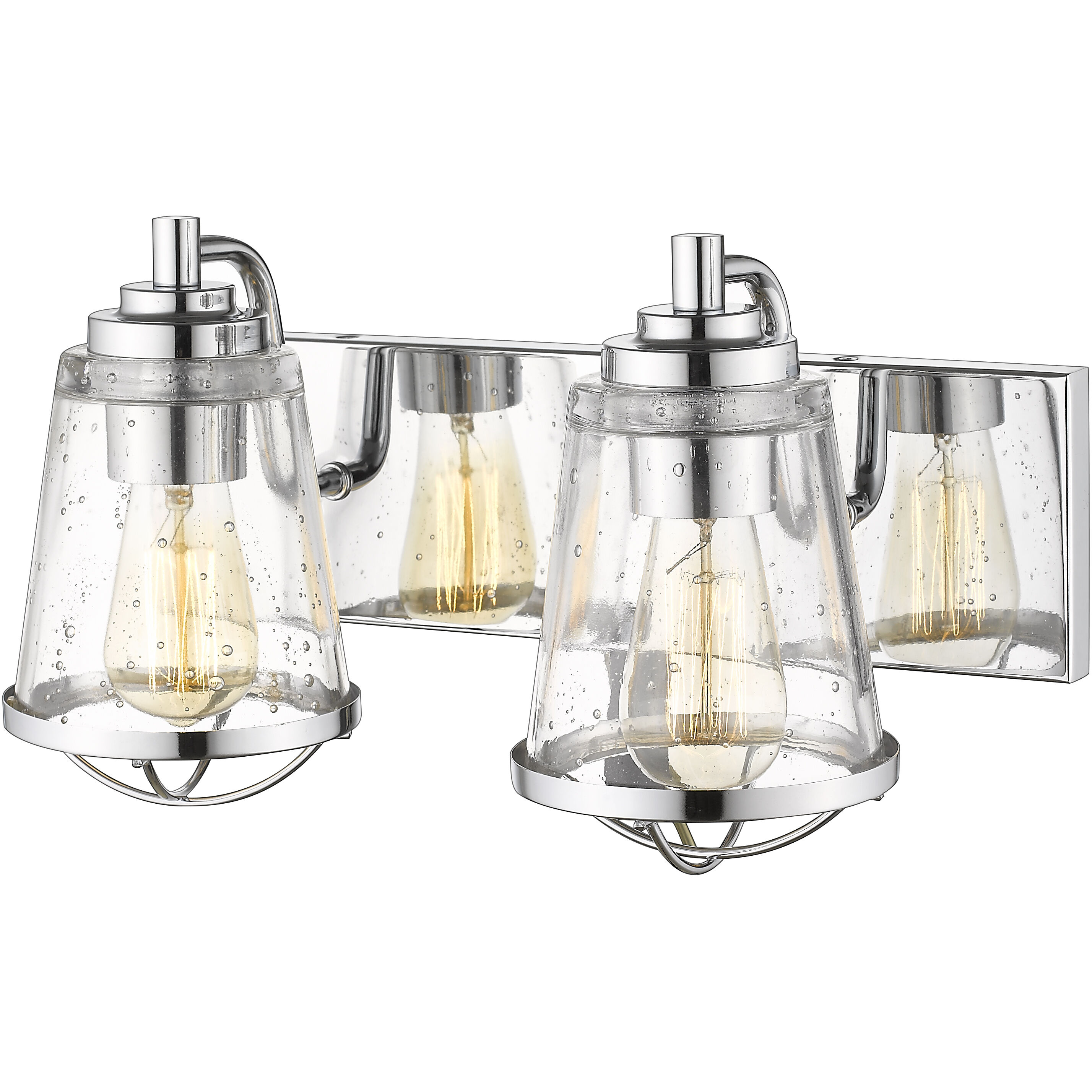 Mariner 2 Light 16 inch Chrome Vanity Wall Light