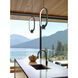 Saros Pendant Ceiling Light in Matte Black, LED