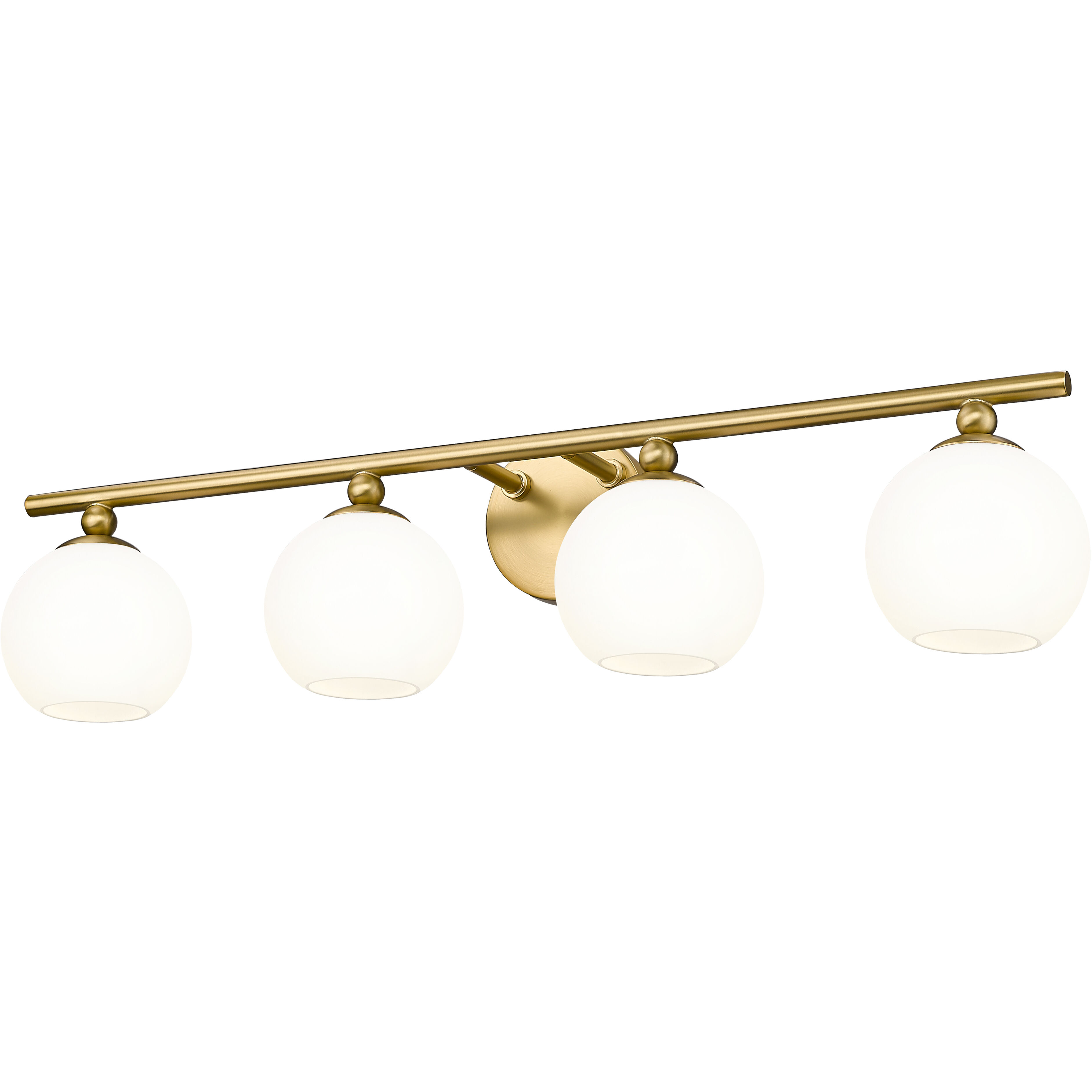 Neoma 4 Light 30 inch Modern Gold Vanity Wall Light
