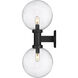 Laurent 2 Light 30 inch Black Outdoor Wall Light
