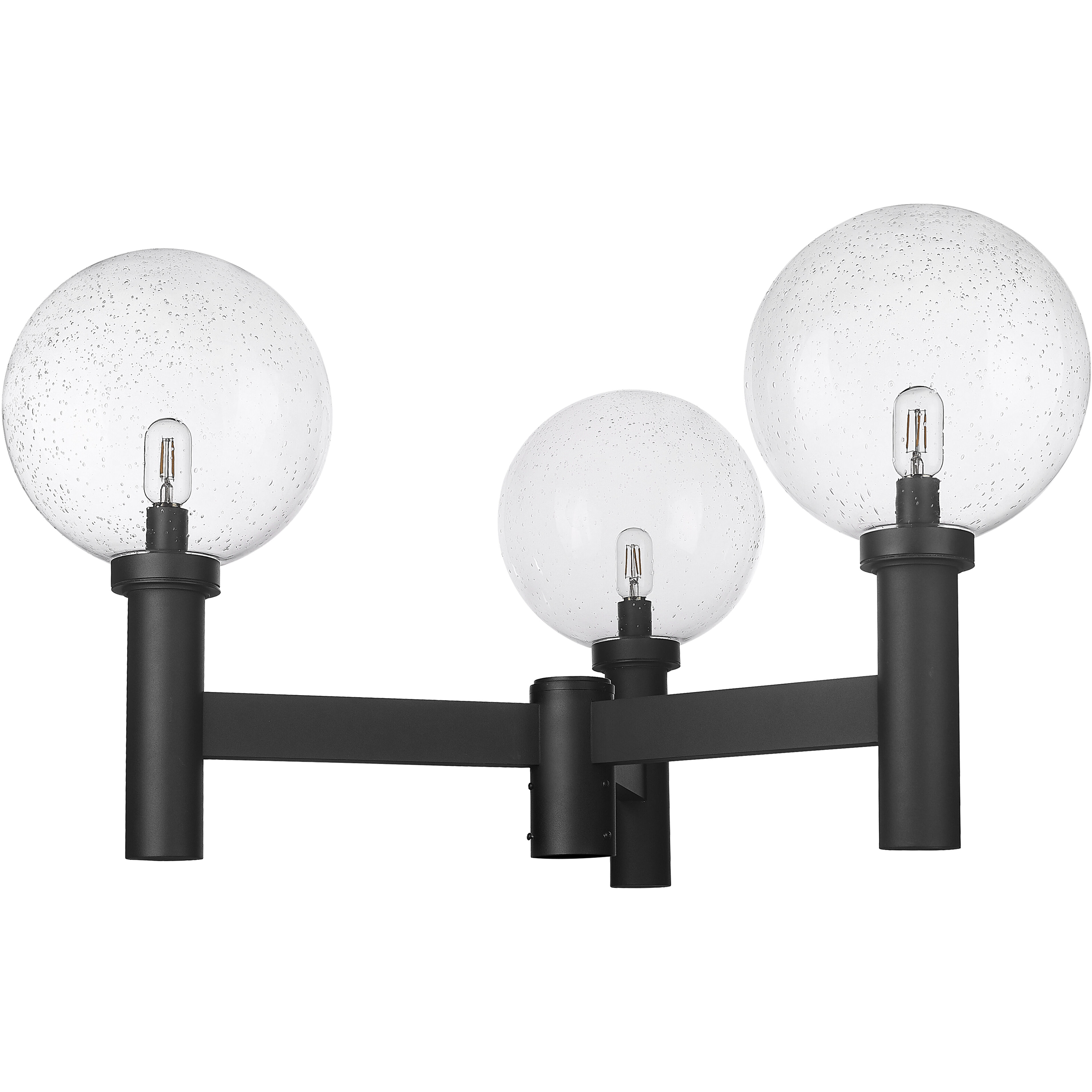 Laurent 3 Light 39 inch Black Outdoor Post Mount Fixture