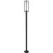 Aura 1 Light 99.5 inch Black Outdoor Post Mounted Fixture in G9