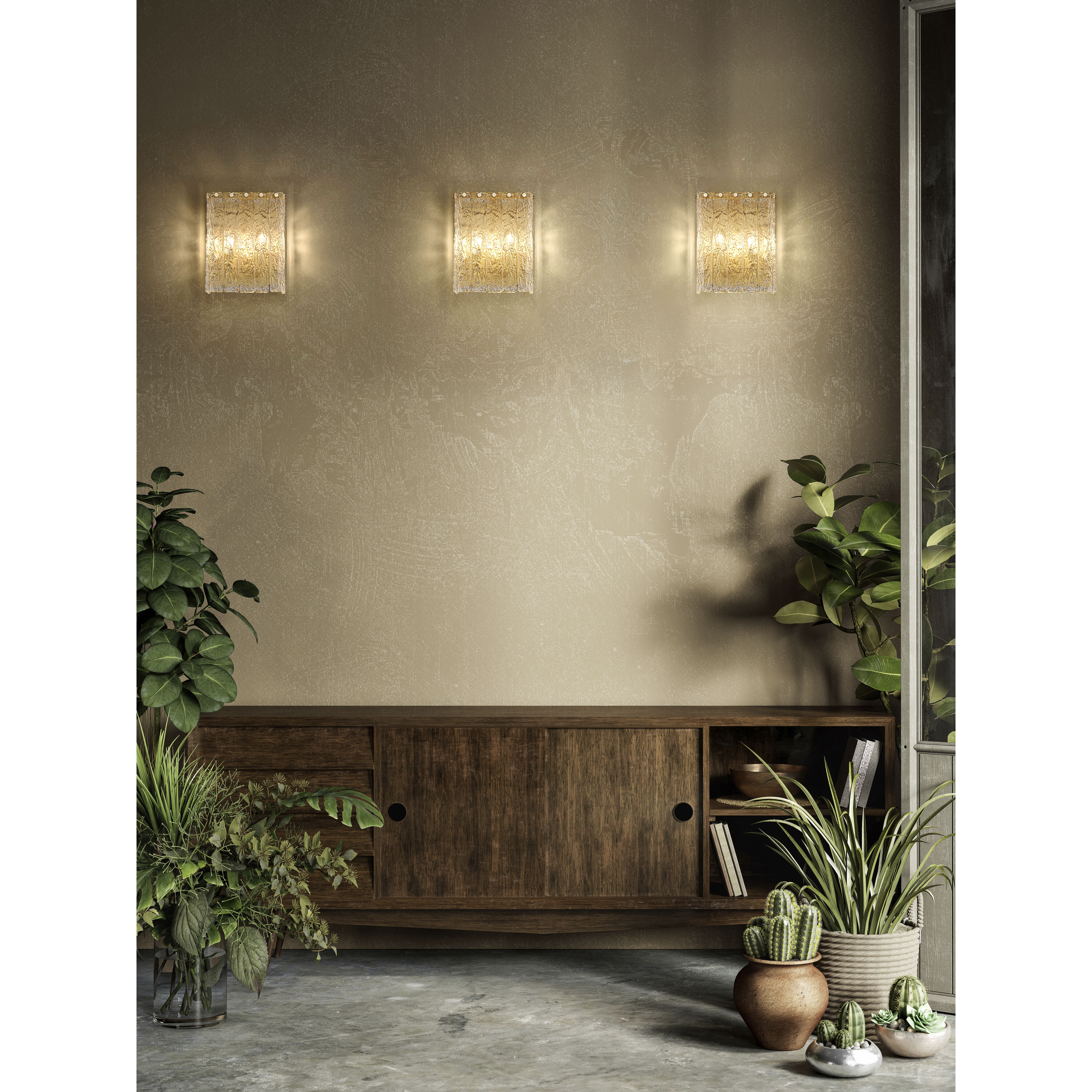 Glacier Wall Sconce Wall Light in Modern Gold