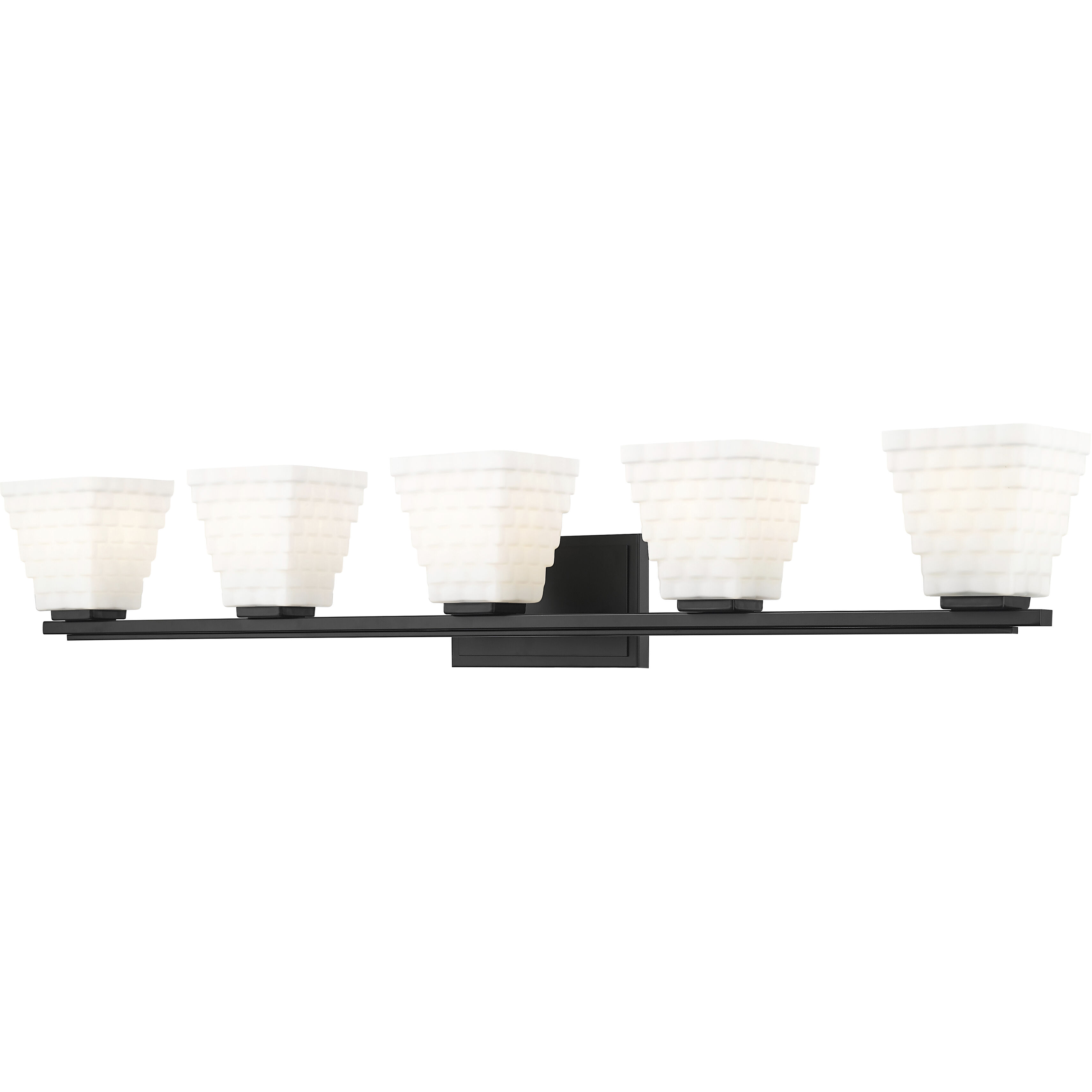 Annalise 5 Light 42 inch Matte Black Vanity Wall Light