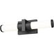 Idris LED 18.5 inch Matte Black Bathroom Vanity Wall Light