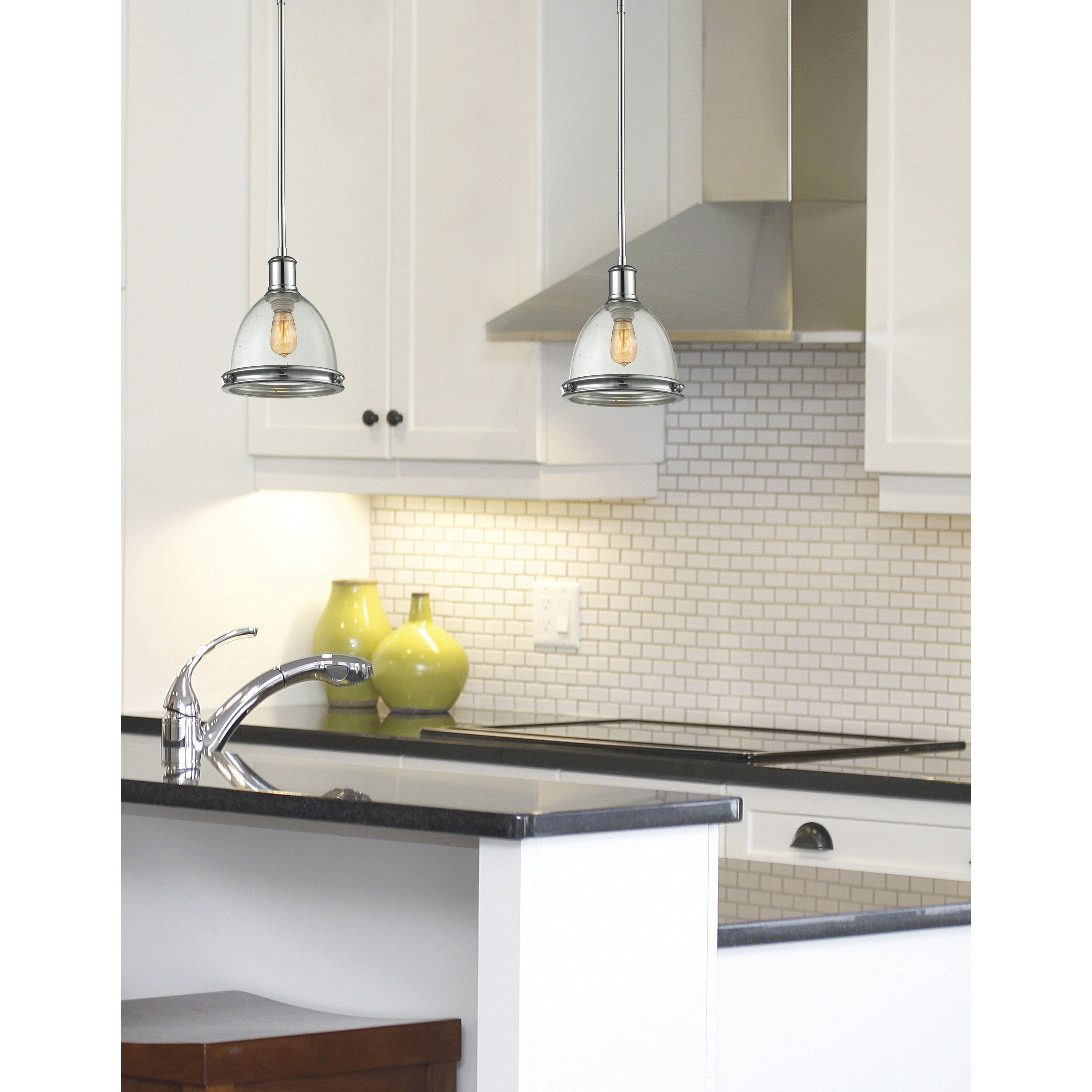 Mason 1 Light 8 inch Chrome Pendant Ceiling Light