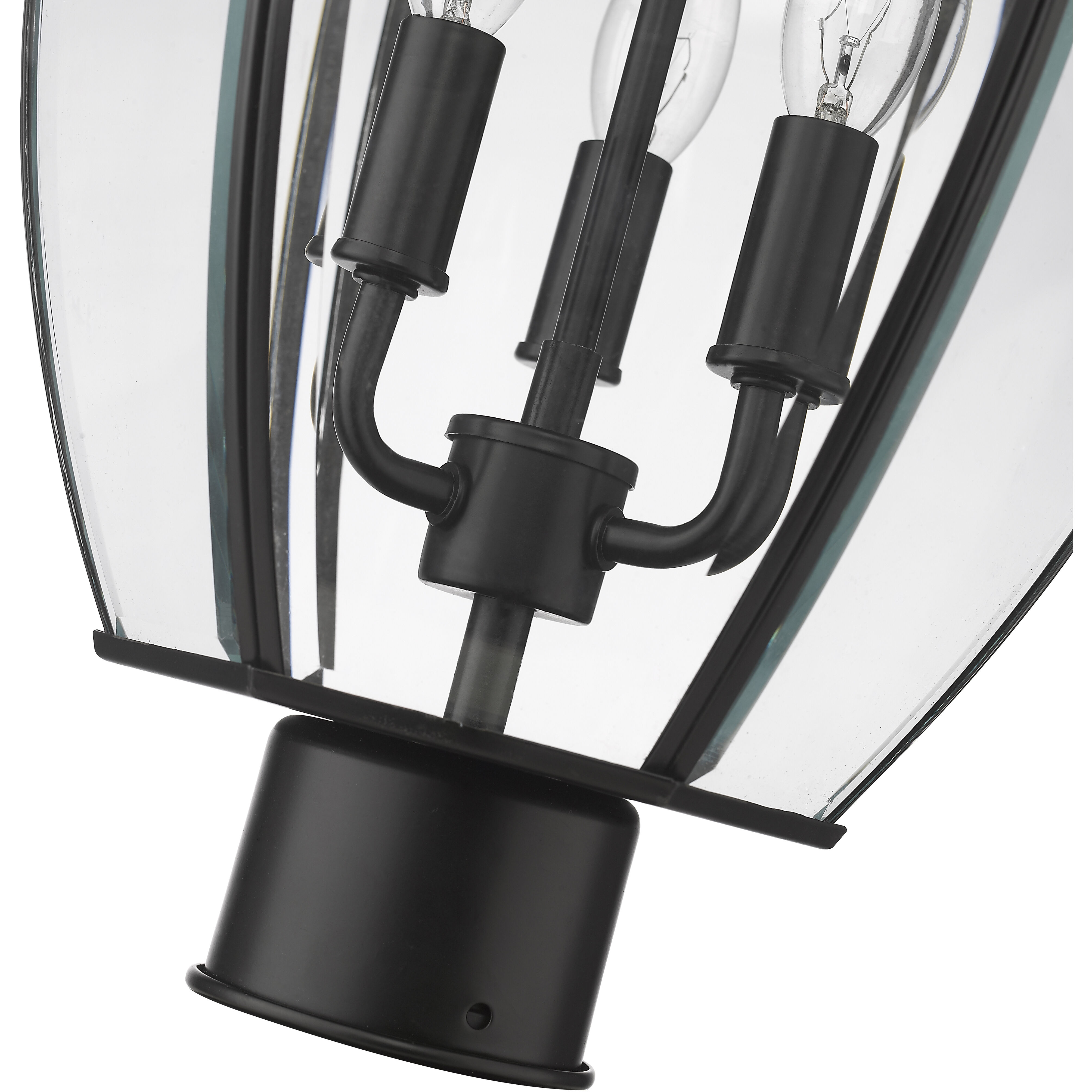 Westover 3 Light 20.25 inch Black Outdoor Post Mount Fixture