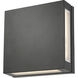 Quadrate LED 11 inch Black Outdoor Wall Light