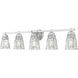 Andree 5 Light 40 inch Brushed Nickel Bathroom Vanity Wall Light
