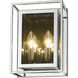 Infinity 2 Light 8.25 inch Chrome Wall Sconce Wall Light