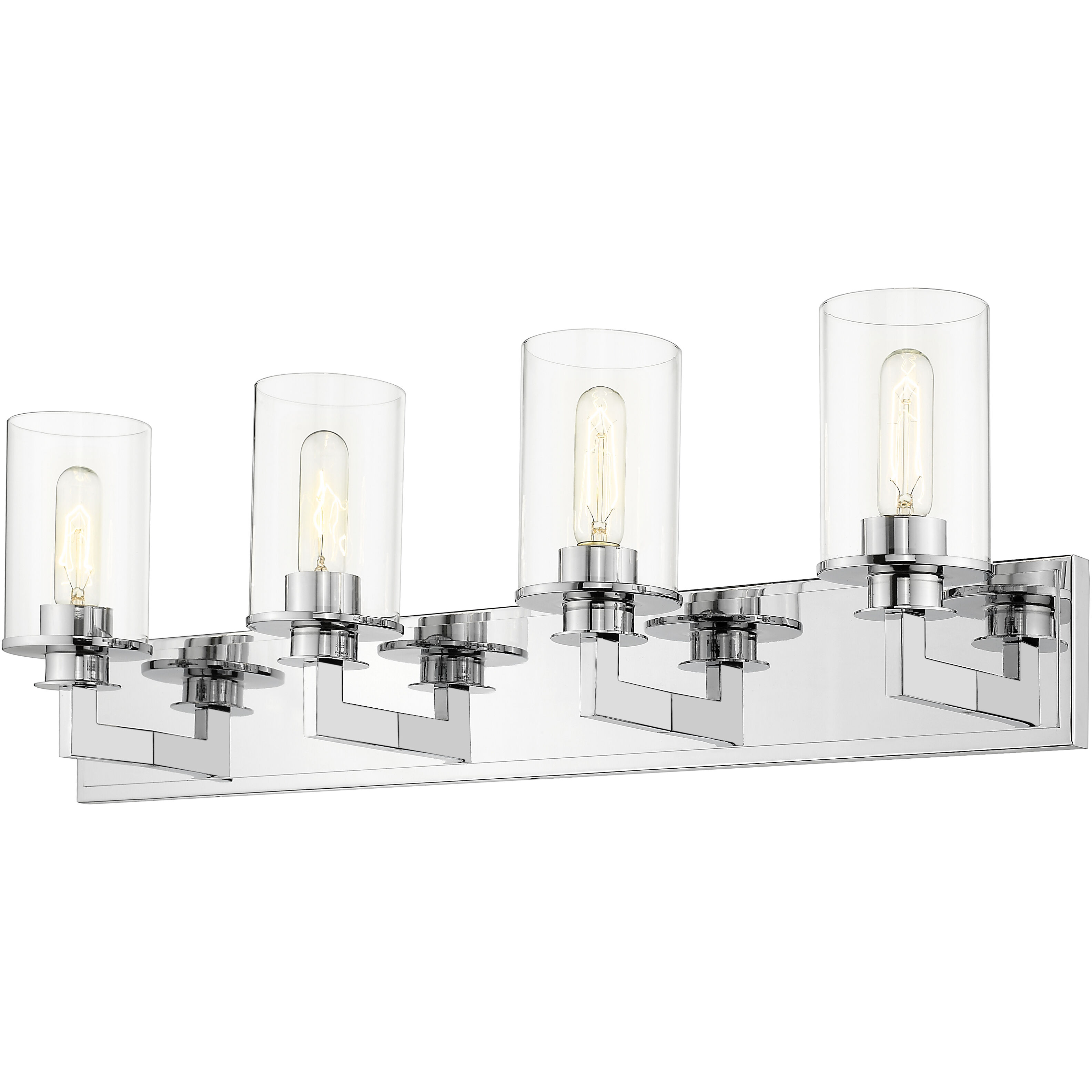 Savannah 4 Light 31.5 inch Chrome Vanity Wall Light