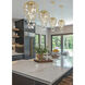 Gabriella 3 Light 9 inch Modern Gold Pendant Ceiling Light