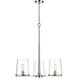 Callista 3 Light 28 inch Polished Nickel Chandelier Ceiling Light