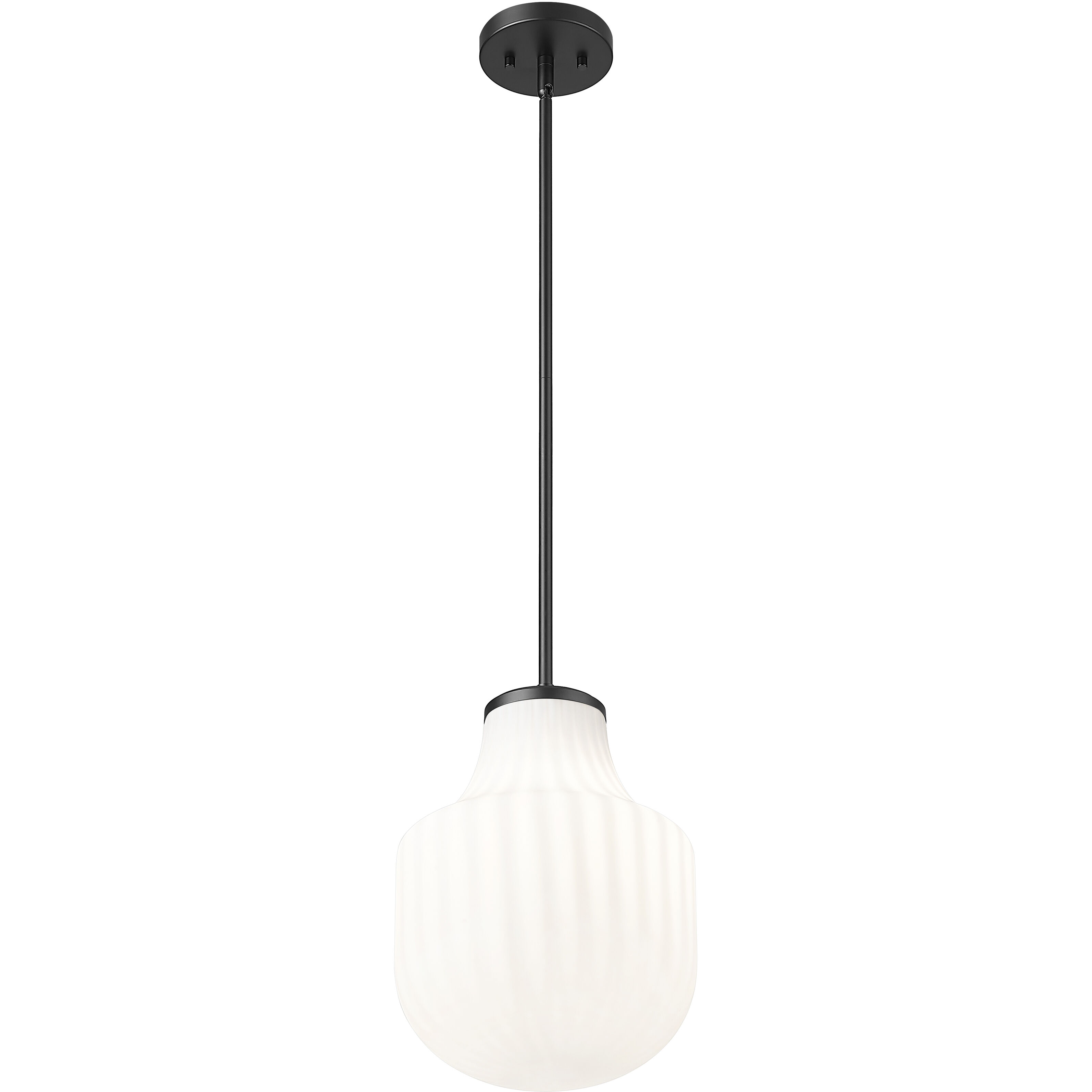 Newbury 1 Light 10 inch Matte Black Pendant Ceiling Light