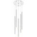 Forest LED 13.5 inch Chrome Chandelier Ceiling Light in 19, Chrome Steel