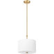 Linden LED 12 inch Modern Gold Pendant Ceiling Light