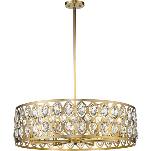 Dealey 8 Light 30.25 inch Heirloom Brass Chandelier Ceiling Light