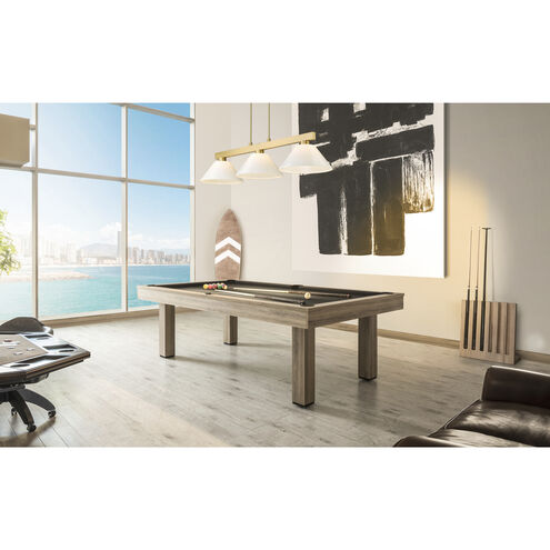 Cobalt 3 Light 49.75 inch Modern Gold Billiard Light Ceiling Light in White Plastic