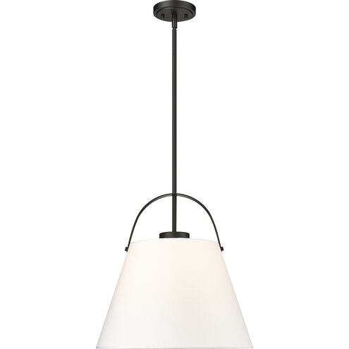Z-Studio 1 Light 18 inch Matte Black Pendant Ceiling Light