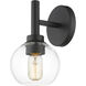 Sutton 1 Light 6 inch Matte Black Wall Sconce Wall Light