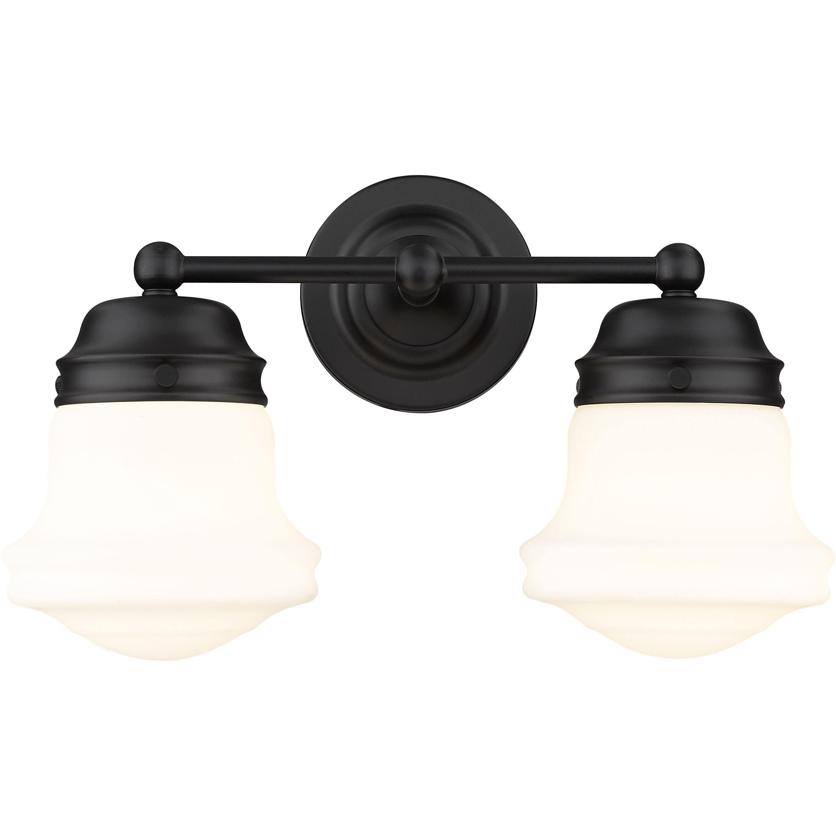 Vaughn 2 Light 15.5 inch Matte Black Vanity Wall Light
