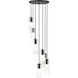 Alton 7 Light 18 inch Matte Black Chandelier Ceiling Light