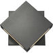 Quadrate LED 11 inch Black Outdoor Wall Light