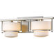 Porter LED 16 inch Brushed Nickel Vanity Light Wall Light
