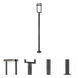Luttrel LED 97.23 inch Black Outdoor Post Mounted Fixture