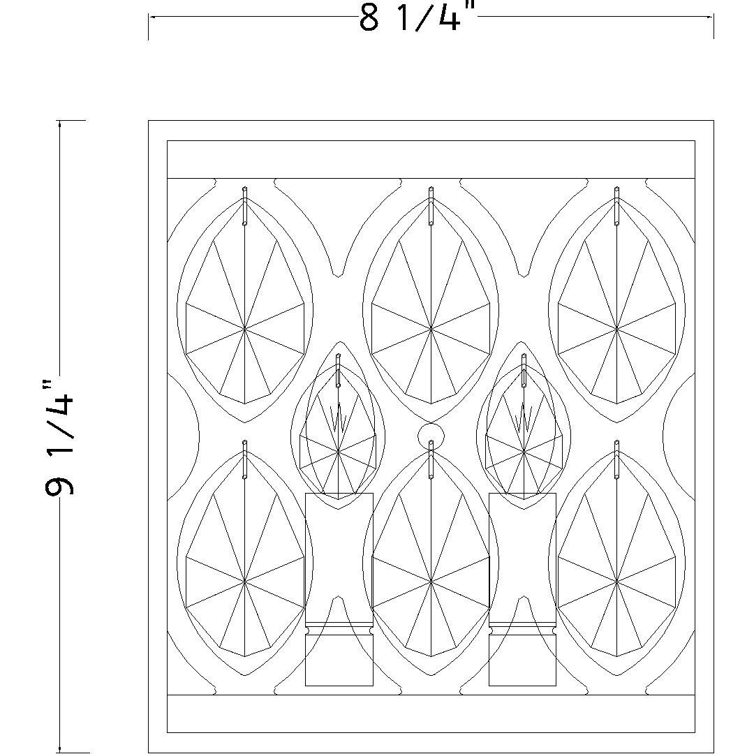 Dealey 2 Light 8.25 inch Matte Black Wall Sconce Wall Light