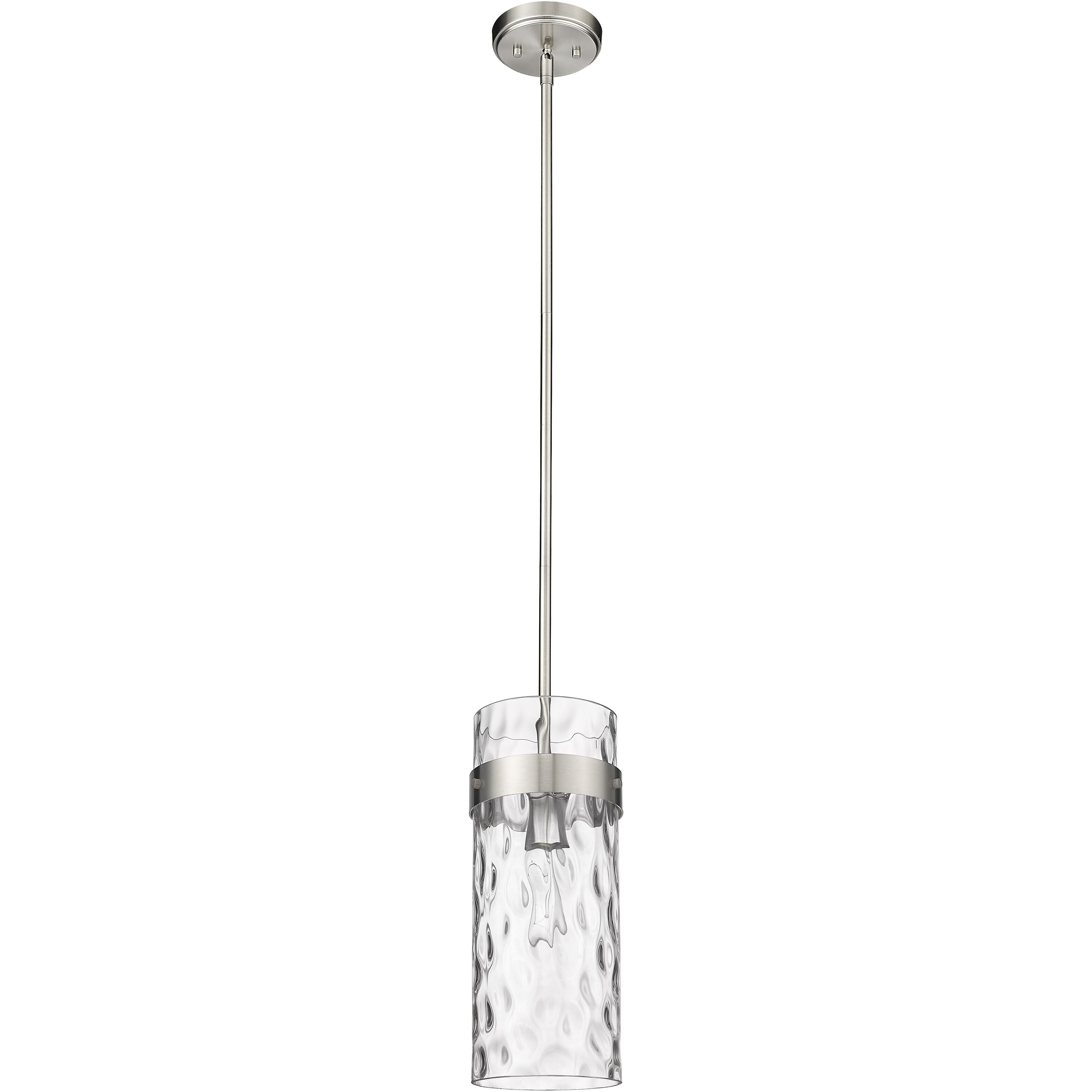 Fontaine 1 Light 6.25 inch Brushed Nickel Pendant Ceiling Light