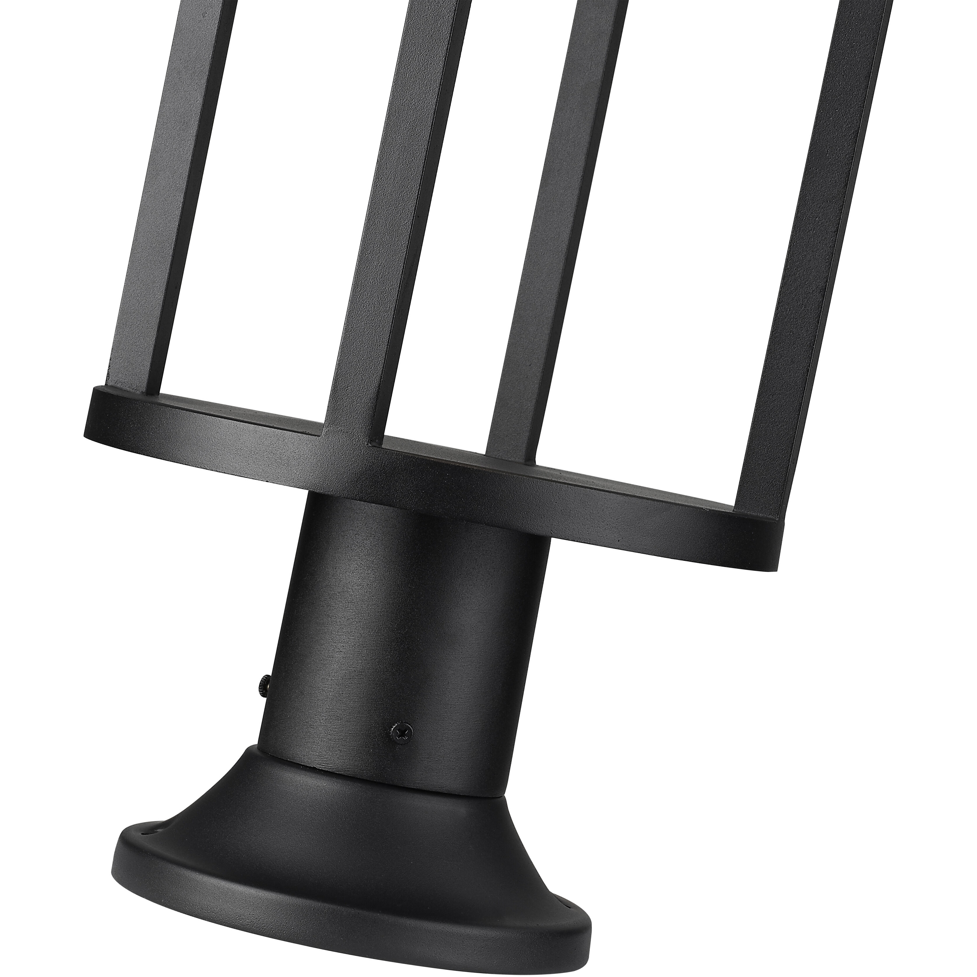 Luca LED 29.75 inch Black Outdoor Pier Mounted Fixture