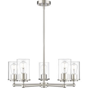 Thayer 5 Light 26 inch Brushed Nickel Chandelier Ceiling Light
