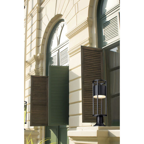 Luca LED 23.75 inch Black Outdoor Pier Mounted Fixture