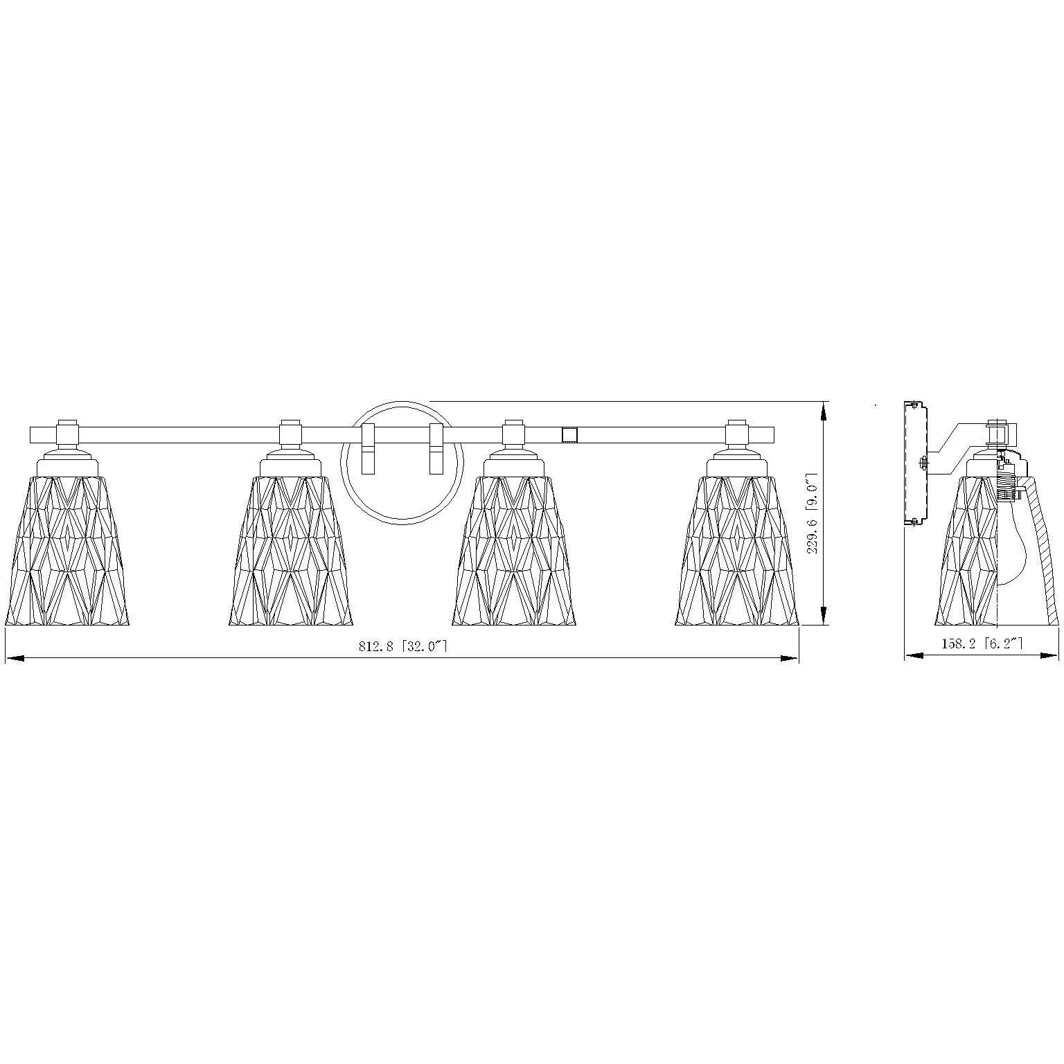 Andree Vanity Wall Light in Matte Black