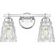 Andree 2 Light 16 inch Chrome Bathroom Vanity Wall Light