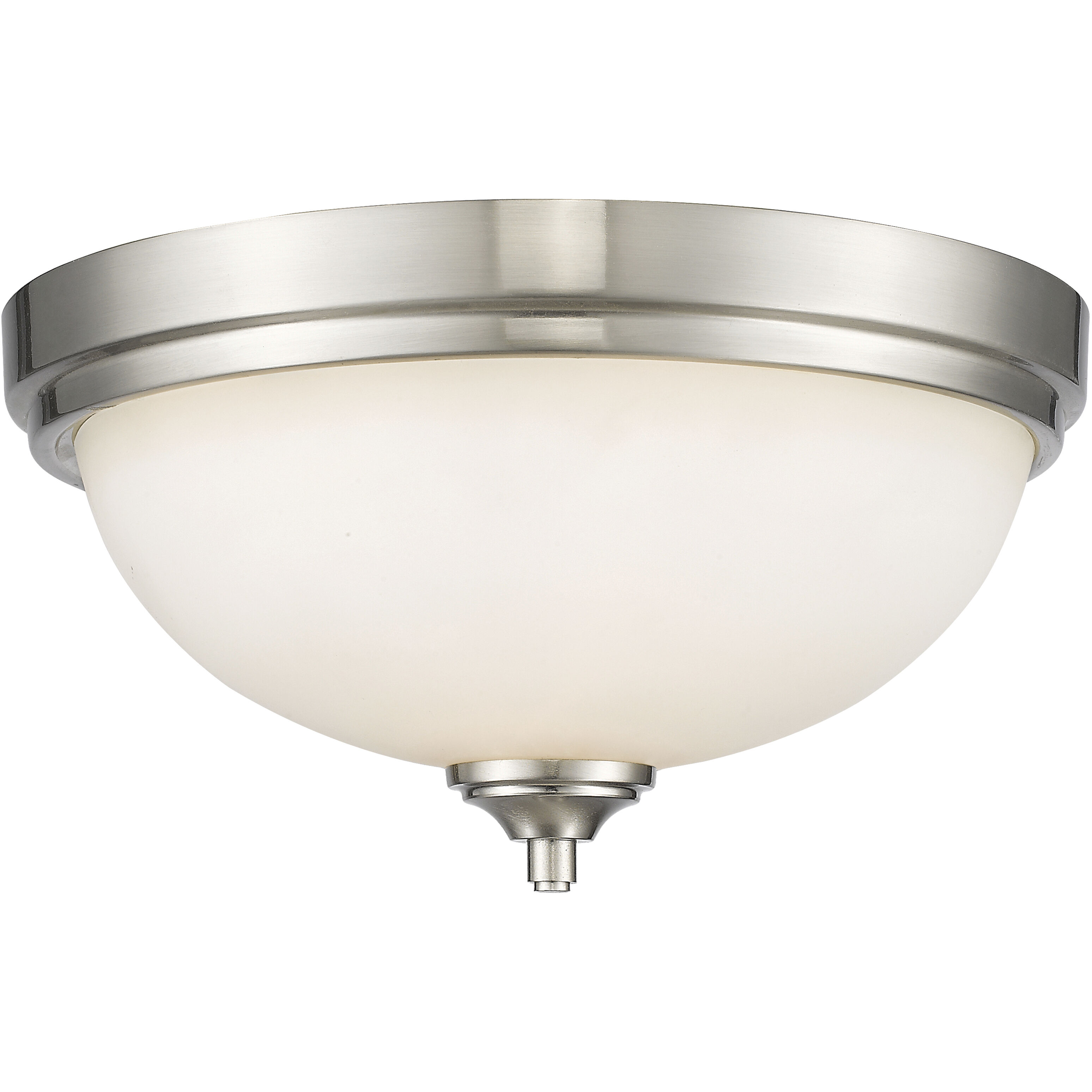 Bordeaux 2 Light 13 inch Brushed Nickel Flush Mount Ceiling Light