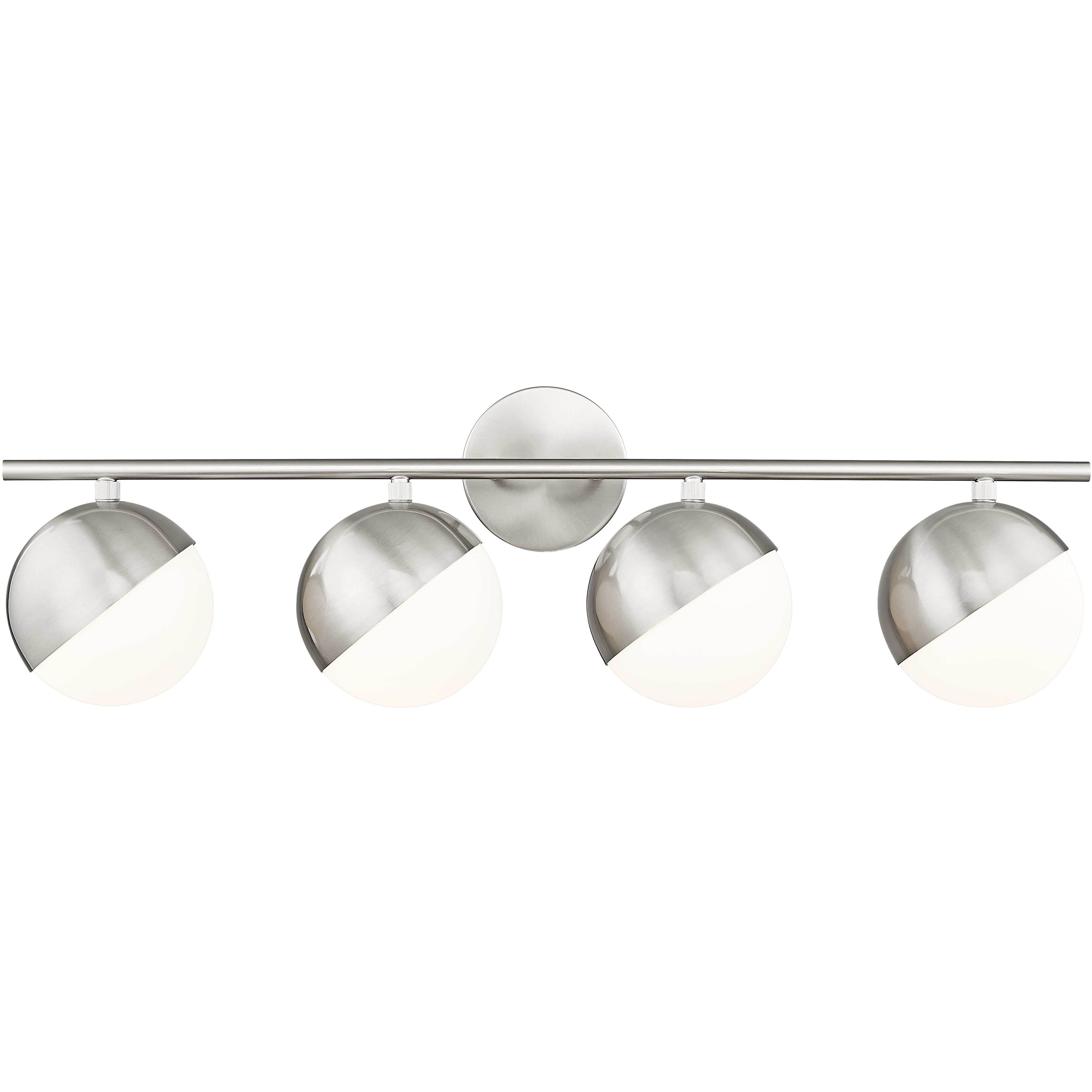 Realm Sphere 4 Light 32.25 inch Brushed Nickel Bath Vanity Wall Light