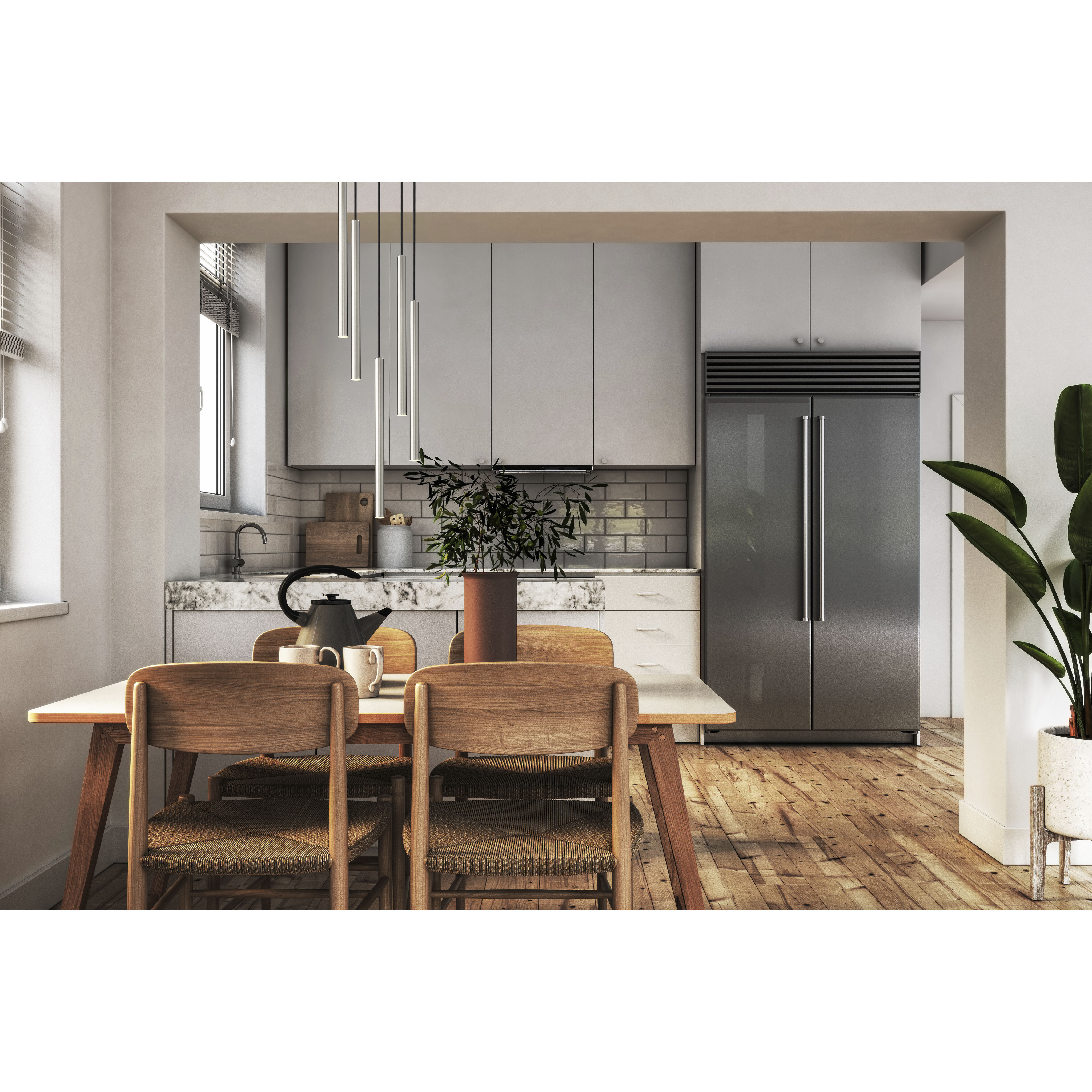 Forest LED 12 inch Brushed Nickel Chandelier Ceiling Light