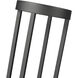 Leland LED 22.75 inch Sand Black Outdoor Pier Mounted Fixture