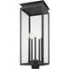 Nova 5 Light 34.25 inch Black Outdoor Post Mount Fixture