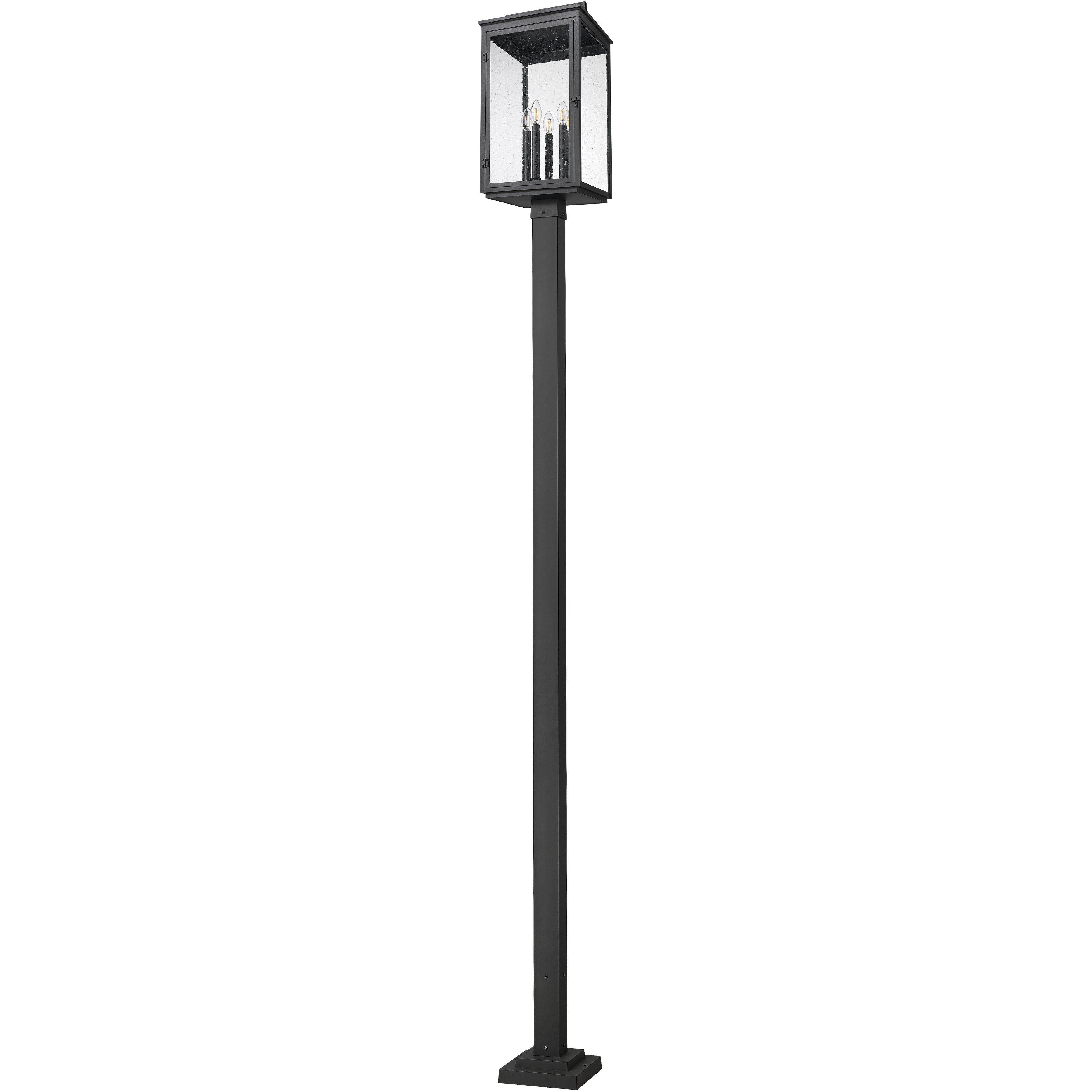 Hartwell 5 Light 119.25 inch Sand Black Outdoor Post Mounted Fixture
