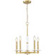 Kaden 5 Light 18 inch Modern Gold Chandelier Ceiling Light